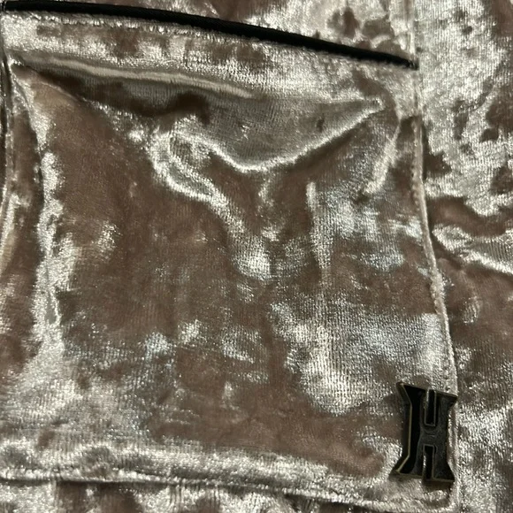 Honor The Gift Velvet PJ Top - Champagne Size Large